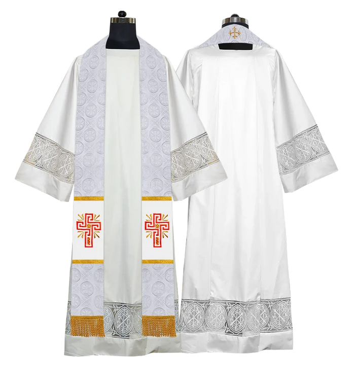 Bottom Motif / Glory Cross / White
