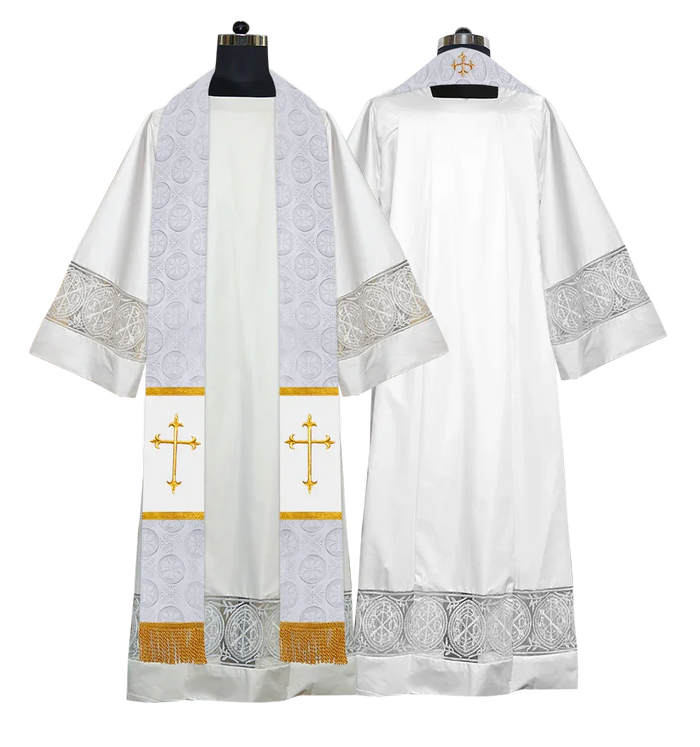 Bottom Motif / Western Cross / White