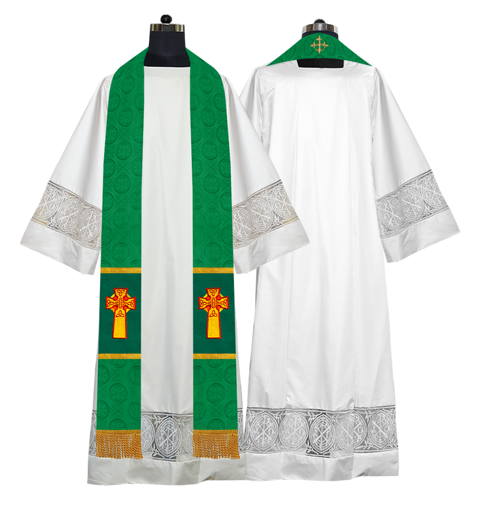 Bottom Motif / Celtic Cross / Green