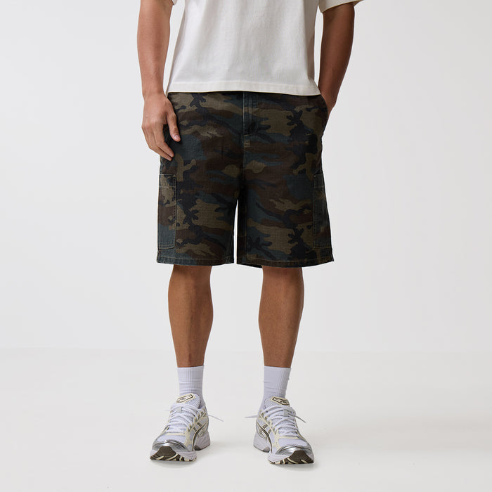 Longline OG Camo Cargo Short | Dark Green