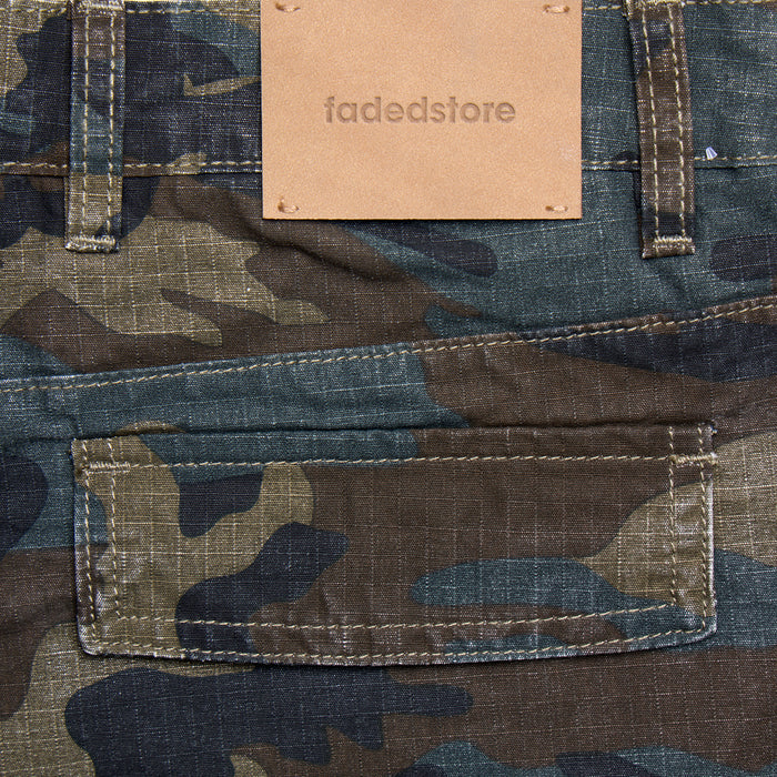 Longline OG Camo Cargo Short | Dark Green