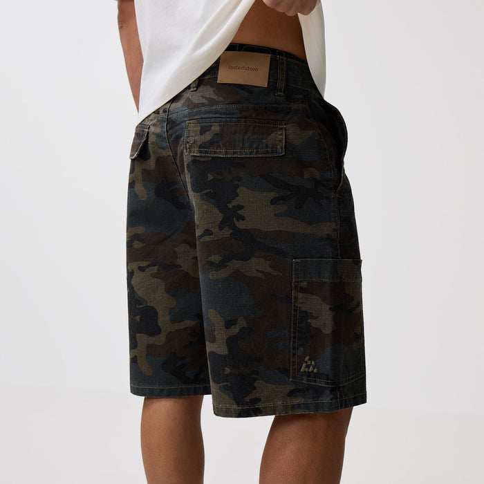 Longline OG Camo Cargo Short | Dark Green
