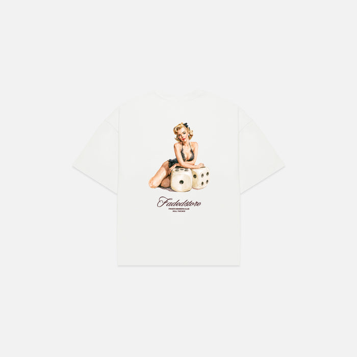 Lucky Roll T-Shirt | Chalk