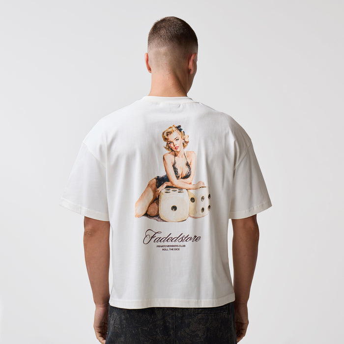 Lucky Roll T-Shirt | Chalk