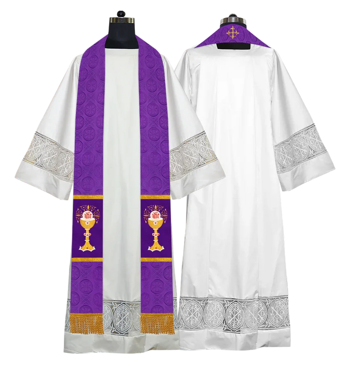 Bottom Motif / Chalice with IHS / Violet