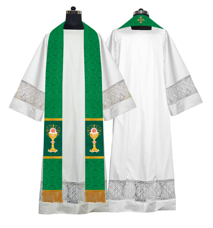 Bottom Motif / Chalice with IHS / Green
