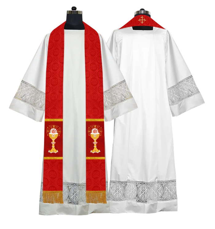 Bottom Motif / Chalice with IHS / Red