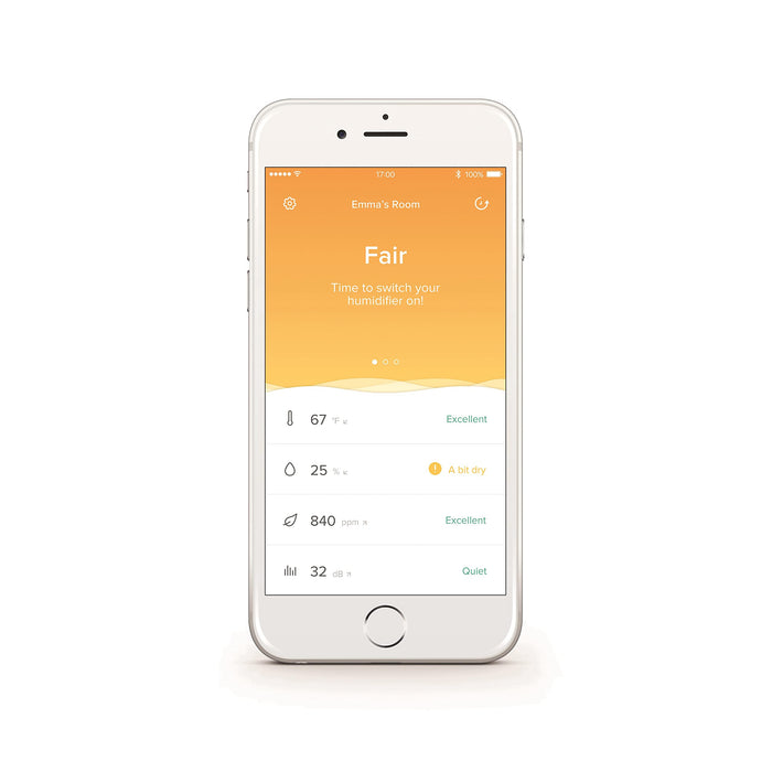 Netatmo Smart Indoor Air Quality Monitor (temperature, humidity, noise and CO2 sensors), NHC-UK