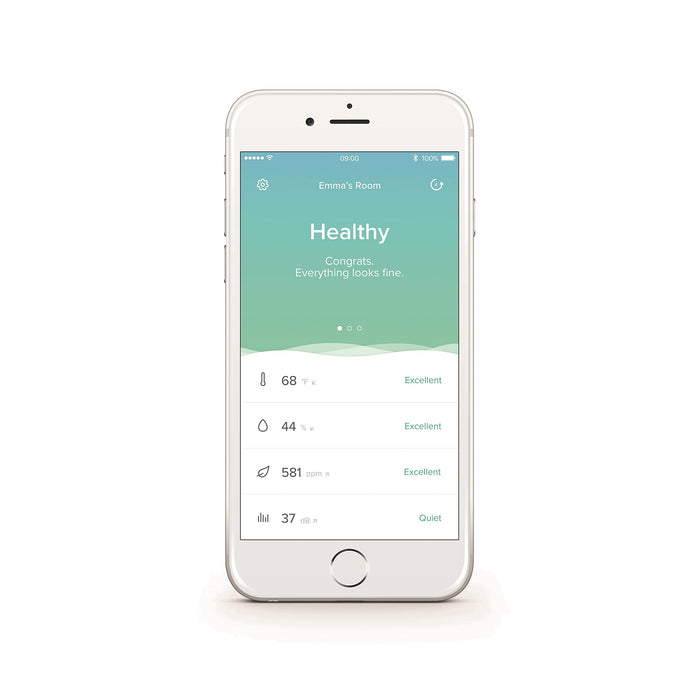 Netatmo Smart Indoor Air Quality Monitor (temperature, humidity, noise and CO2 sensors), NHC-UK