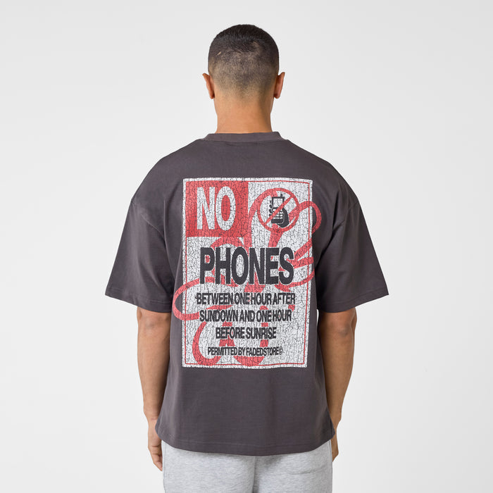 No Phones T-Shirt | Grey