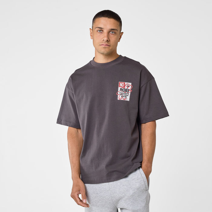No Phones T-Shirt | Grey