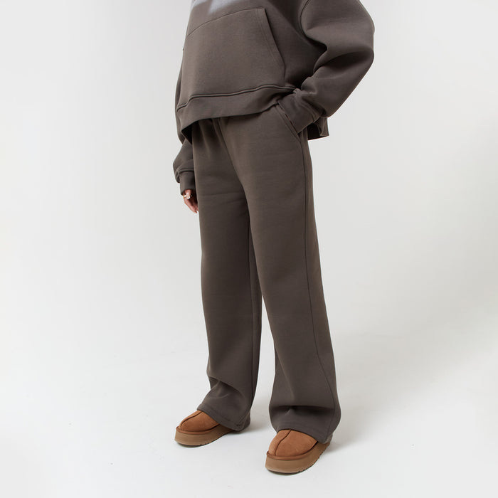 Open Hem Jogger | Brown