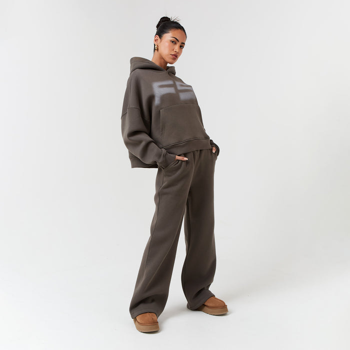 Open Hem Jogger | Brown