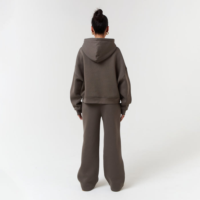 Open Hem Jogger | Brown