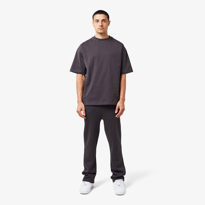 Men's  Dark Grey Open Hem Set  FadedStore Front View