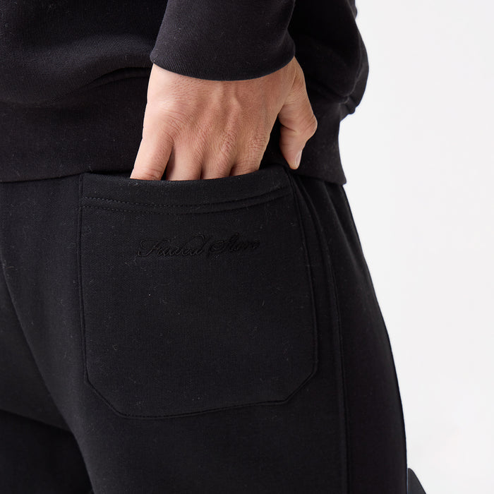 Open Hem Tracksuit | Black