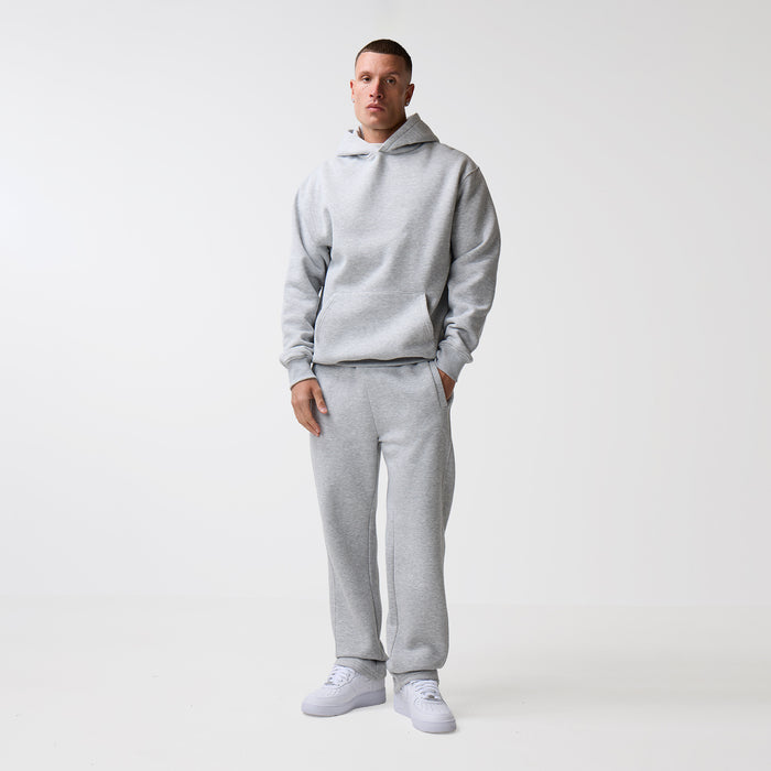 Open Hem Tracksuit | Grey Marl