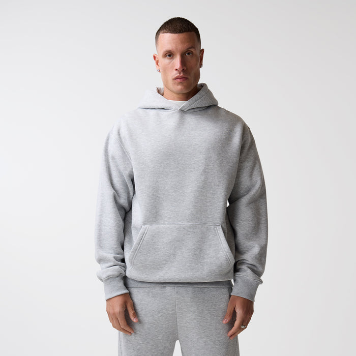 Open Hem Tracksuit | Grey Marl