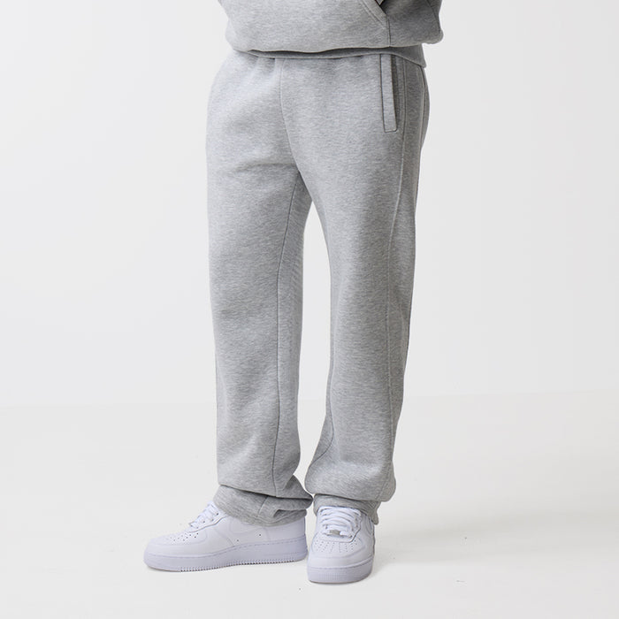 Open Hem Tracksuit | Grey Marl