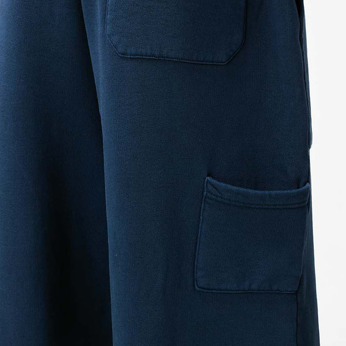Oval Appliqué Open Hem Jogger | Washed Navy