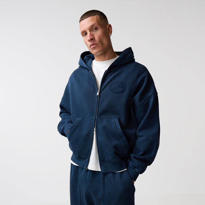 Oval Appliqué Tracksuit | Washed Navy