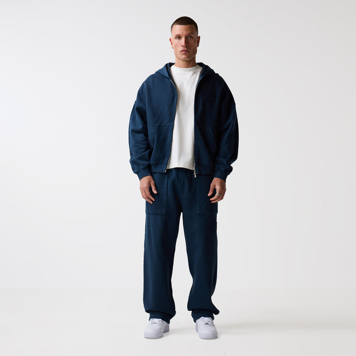 Oval Appliqué Tracksuit | Washed Navy