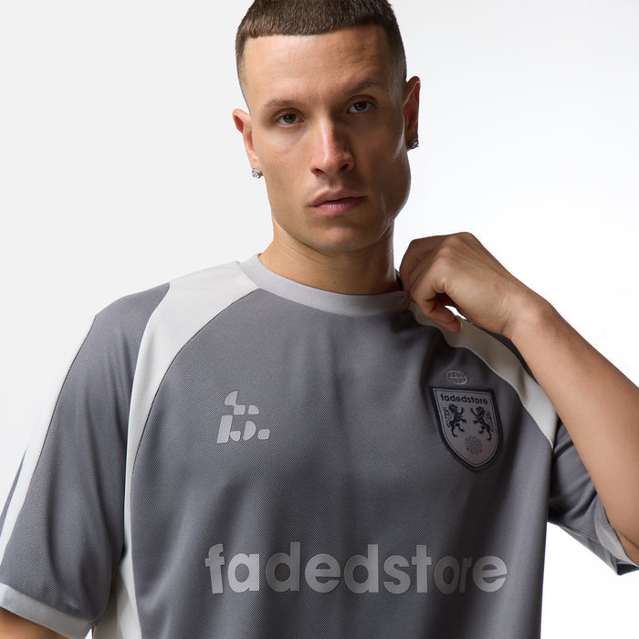 Panelled Football Jersey  |  Charcoal