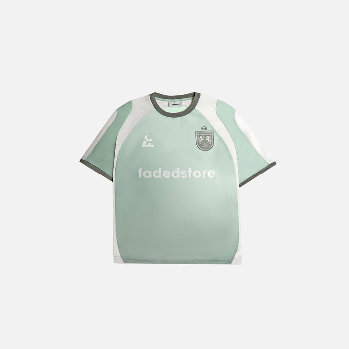 Panelled Football Jersey  |  Sun Fade Matcha