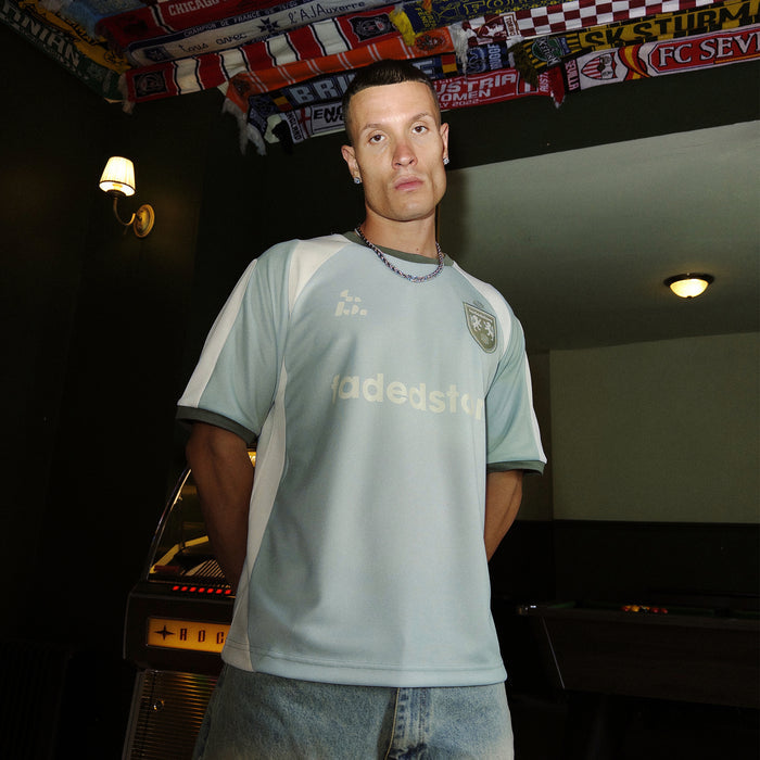 Panelled Football Jersey  |  Sun Fade Matcha