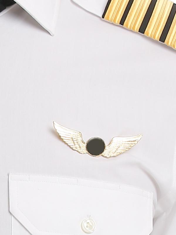 Pilot White Solid Full Sleeve Single Cuff Tailored Fit Classic Formal Blended Shirt