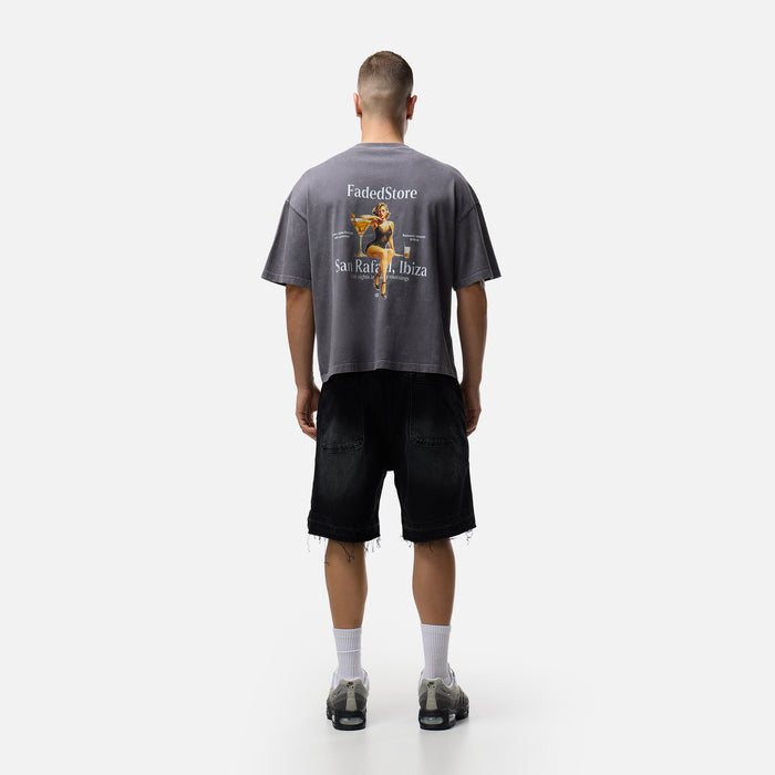 Pin Up T-Shirt | Charcoal
