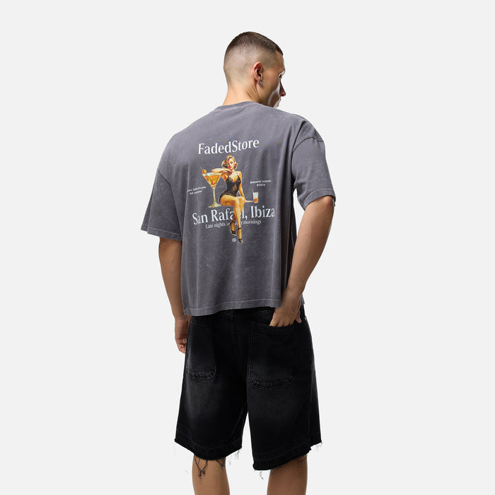 Pin Up T-Shirt | Charcoal