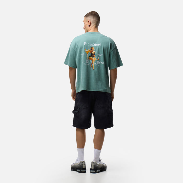 Pin Up T-Shirt | Washed Teal