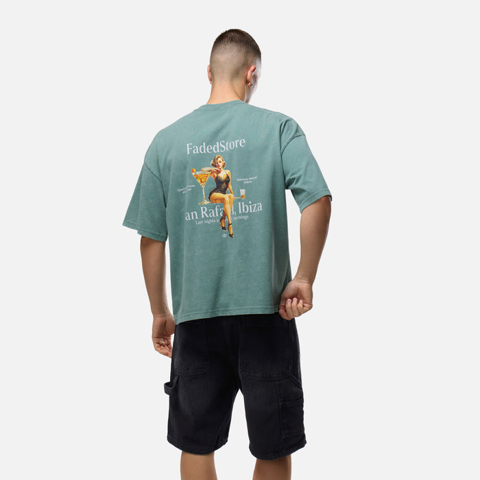 Pin Up T-Shirt | Washed Teal