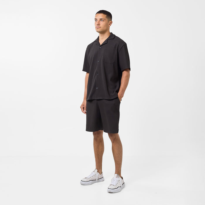 Pleated Shirt | Black