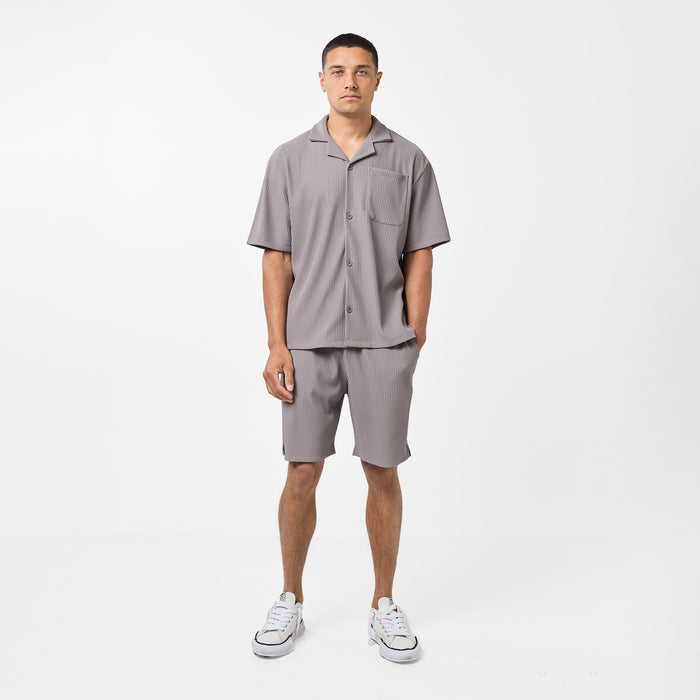 Pleated Shirt | Mushroom
