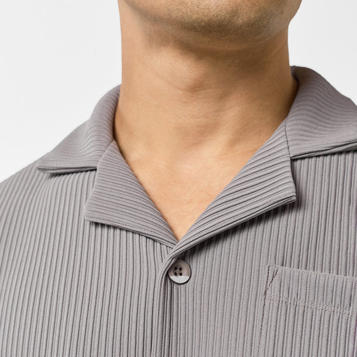 Pleated Shirt | Mushroom