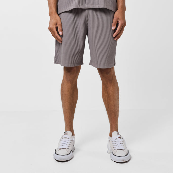 Pleated Shirt Twinset | Mushroom