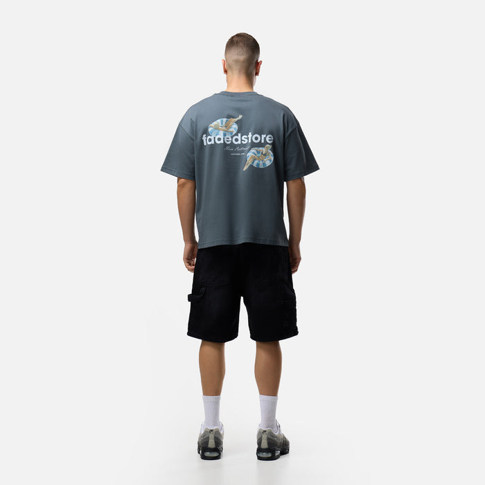 Poolside T-Shirt | Slate Grey