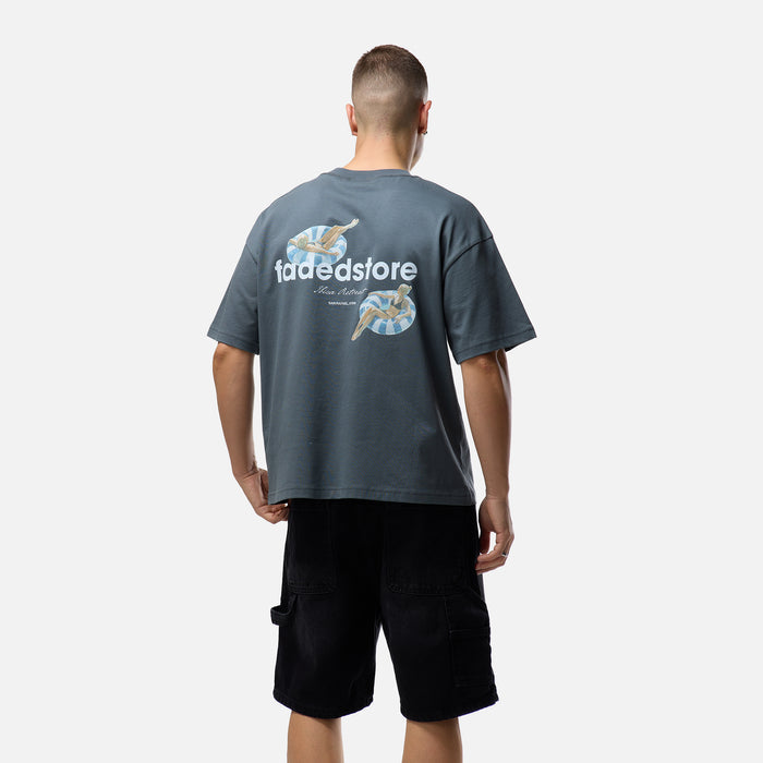 Poolside T-Shirt | Slate Grey