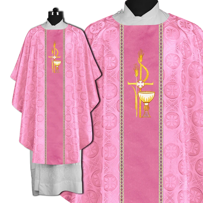Premium Gothic Chasuble Adorned with Embroidered Motif