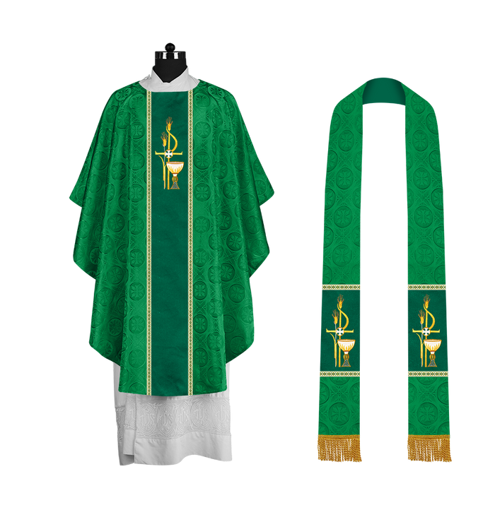Damask / Communion / Green