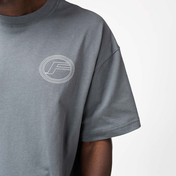 Puff Print Logo T-Shirt | Charcoal Marl