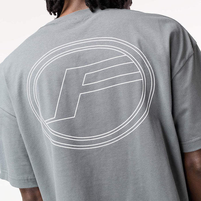 Puff Print Logo T-Shirt | Charcoal Marl
