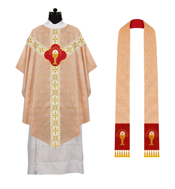 WHITE CROSS ORPHREY / CHALICE / GOLD