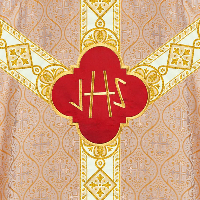 Pugin Chasuble with Intricate Embroidery and Orphrey Details
