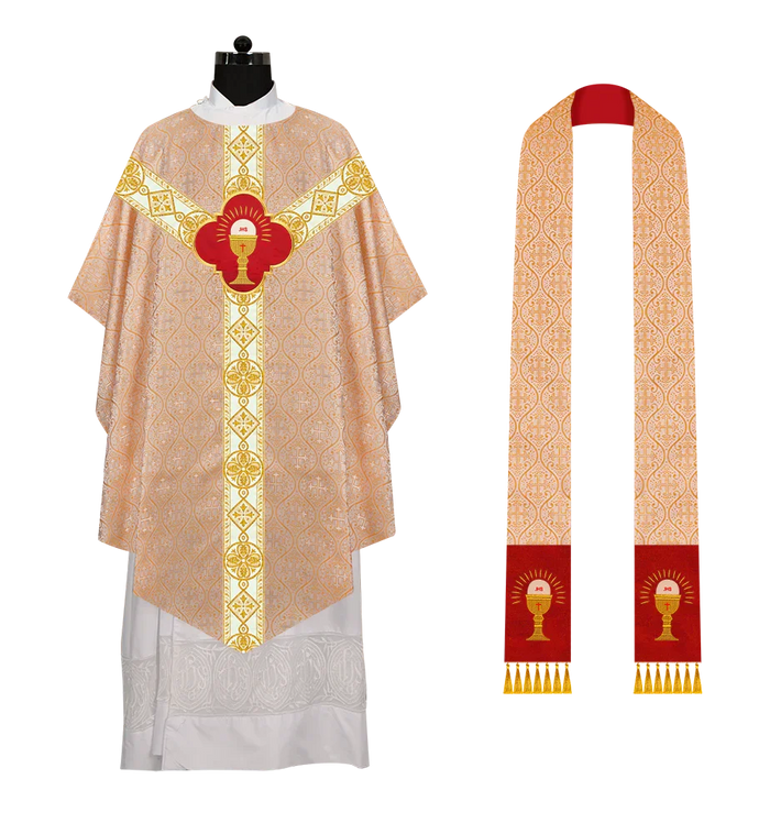 WHITE DIAMOND ORPHREY / CHALICE / GOLD