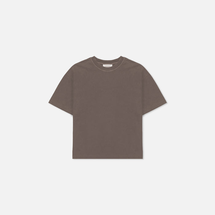 Regular Cotton T-Shirt | Walnut Brown