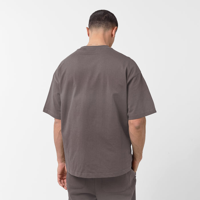 Regular Cotton T-Shirt | Walnut Brown