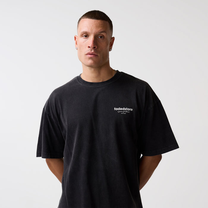 Rolling Dice T-Shirt | Washed Black